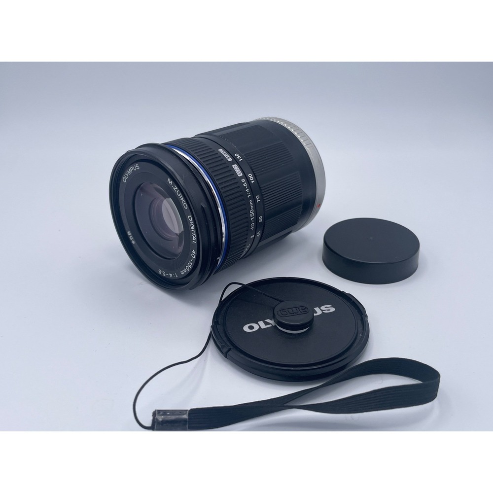 Olympus M.Zuiko 40-150mm f/4-5.6 ED MSC Lens Micro 4/3 Black Tested with Caps